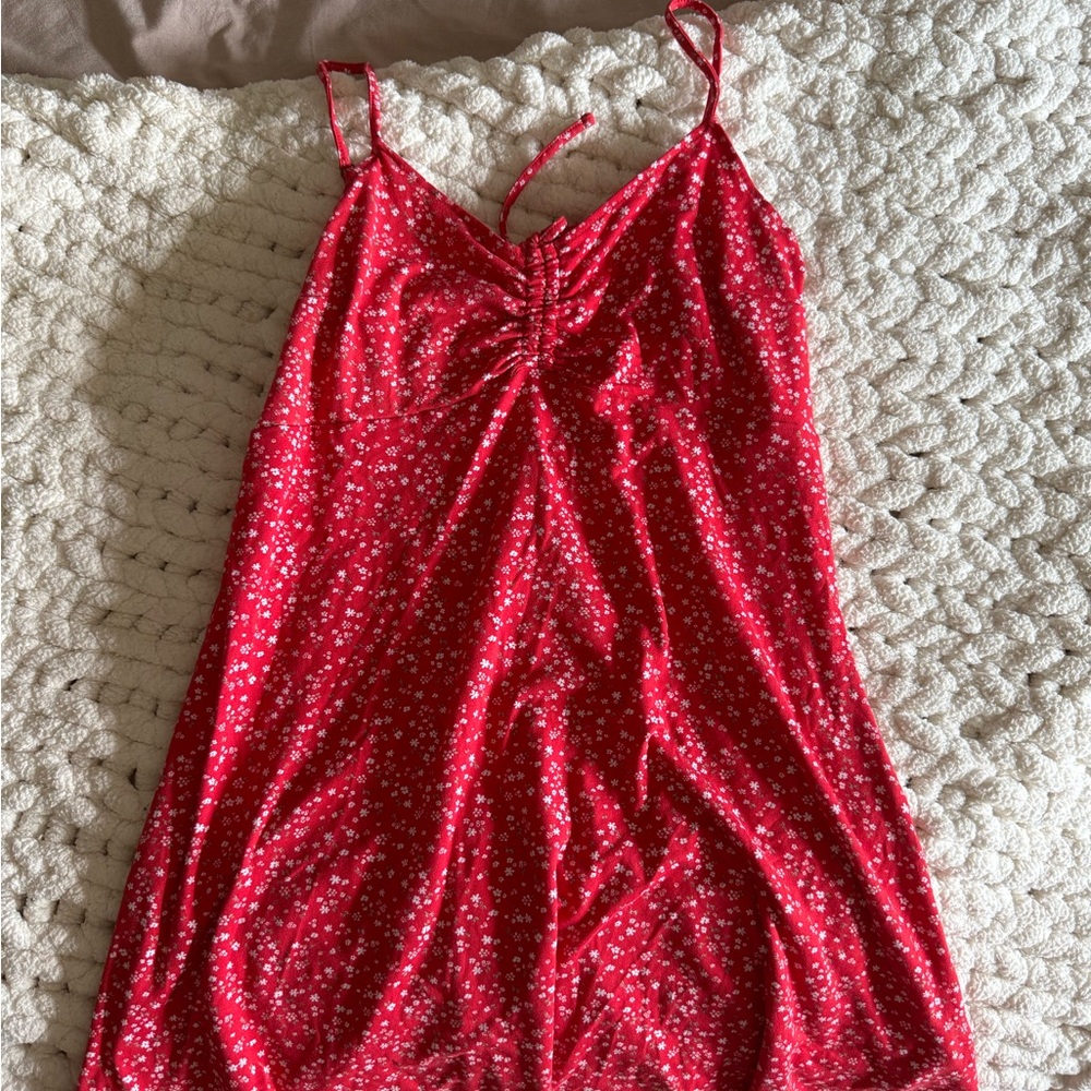 Hollister Red Floral Mini Dress